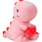 Pink Dinosaur Plush Toy 12 Inch Dinosaur Stuffed Animal Cute Dino Plush with Love Heart Valentine's Day Gift for Girlfriend/Boyfriend