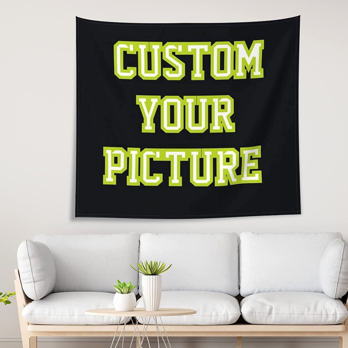 Minhin Various Sizes Custom Tapestry Upload Image & Signs Customize for Bedroom