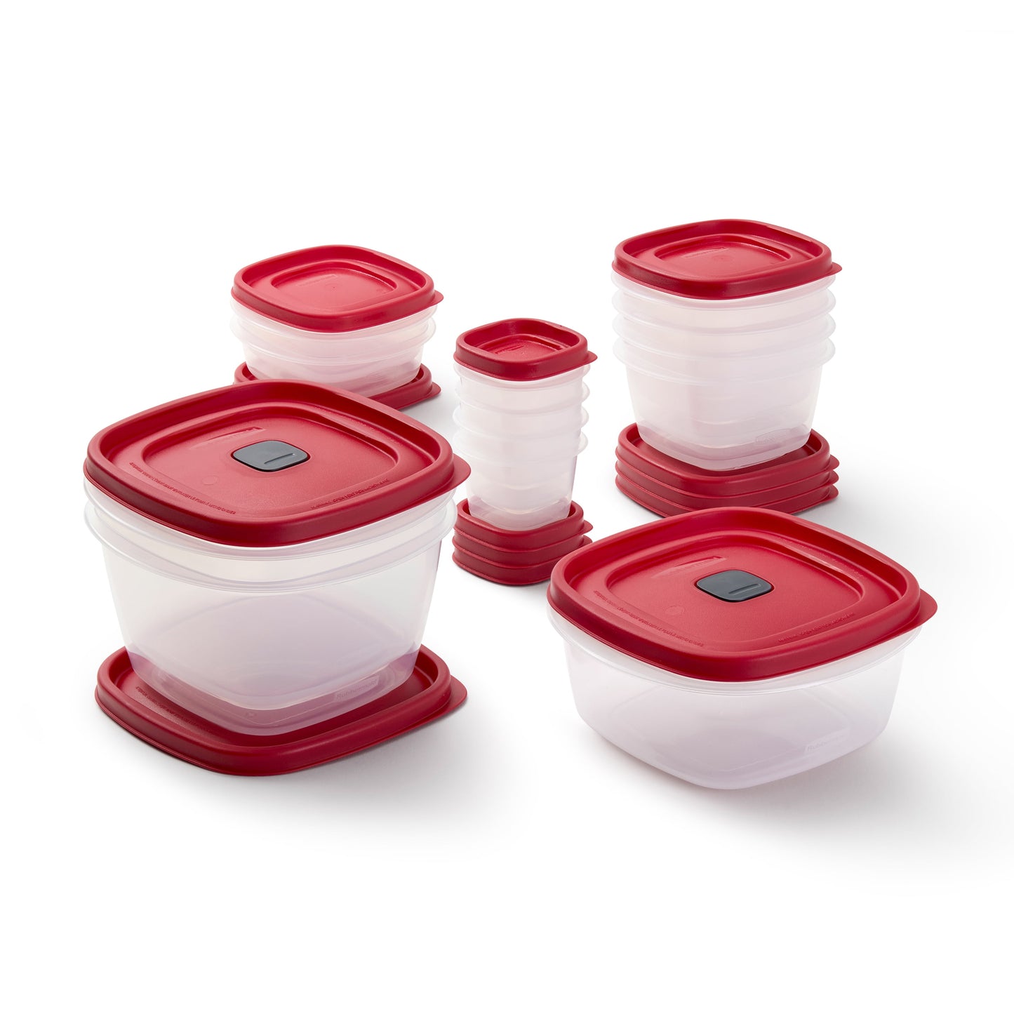 Rubbermaid Easy Find Lids Food Storage Containers with Vented Lids, 26 Piece Set, Blue